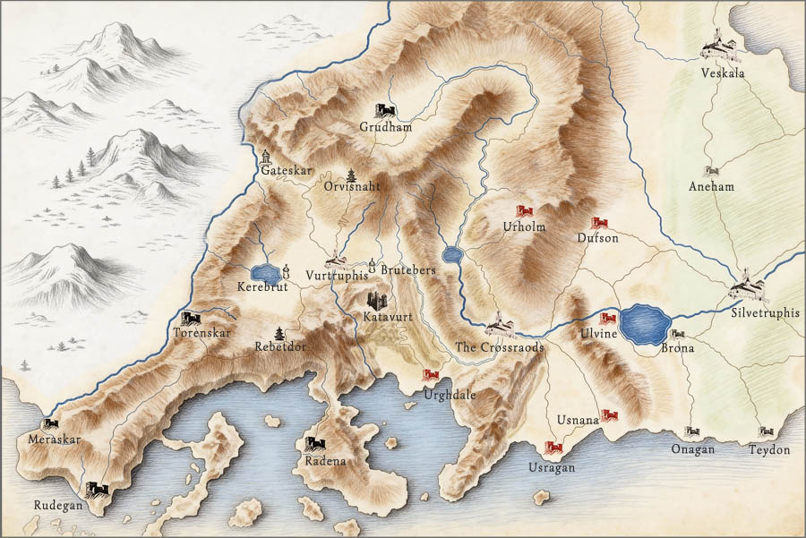 Southern Vurtgoren — Relief